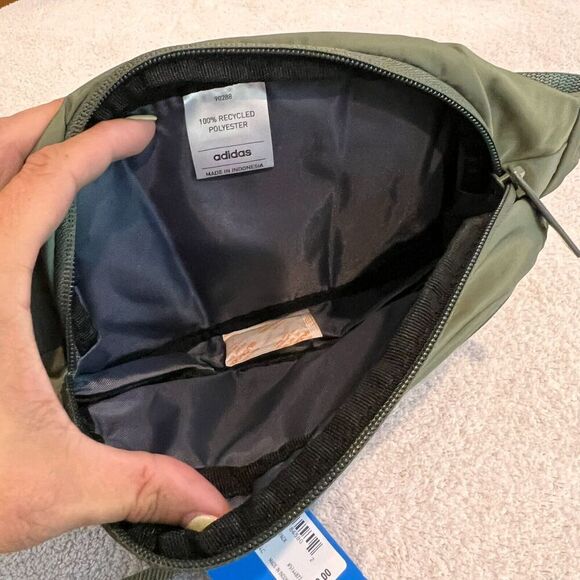 Adidas Unisex Olive Bags Originals Major Green National Waist Pack Zipper NWT - Picture 10 of 11